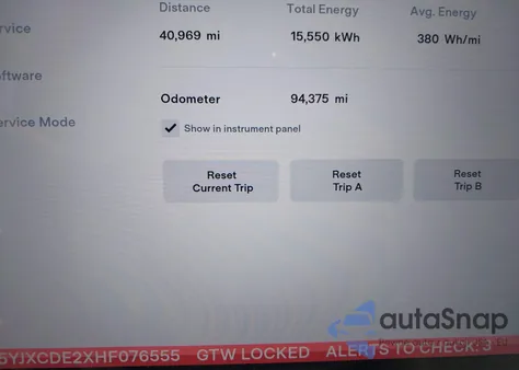 2017 Tesla Model X 100D/75D/90D из США, поврежденный, VIN 5YJXCDE2XHF076555